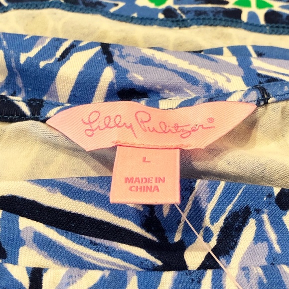 NWT Lilly Pulitzer Style Name: Lowe Dress Colour: Lapis Blue Size: Large - Picture 12 of 14